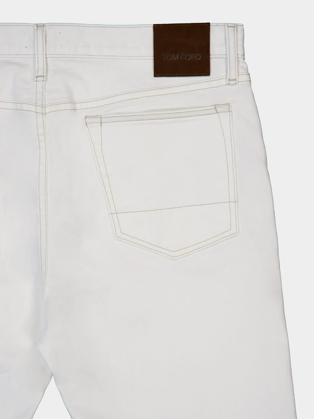 White Standard Fit Denim Jeans