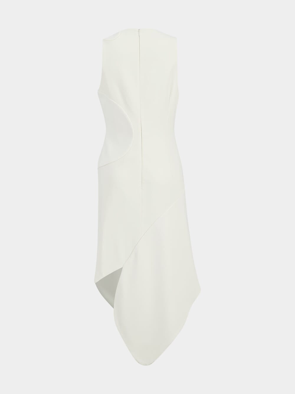 White Sleeveless Midi Dress