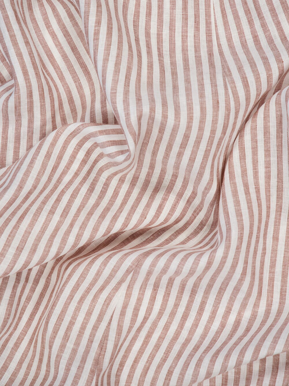 Tan Stripe Cascadian Linen Maxi Dress