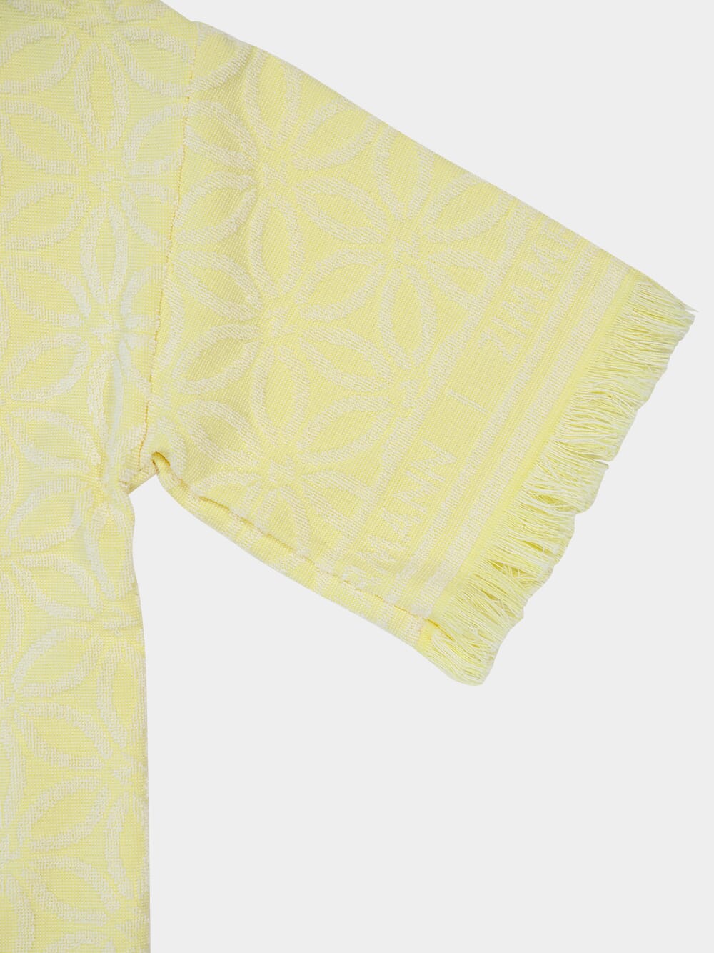 Yellow Cream Coco Hooded Towel Mini Dress