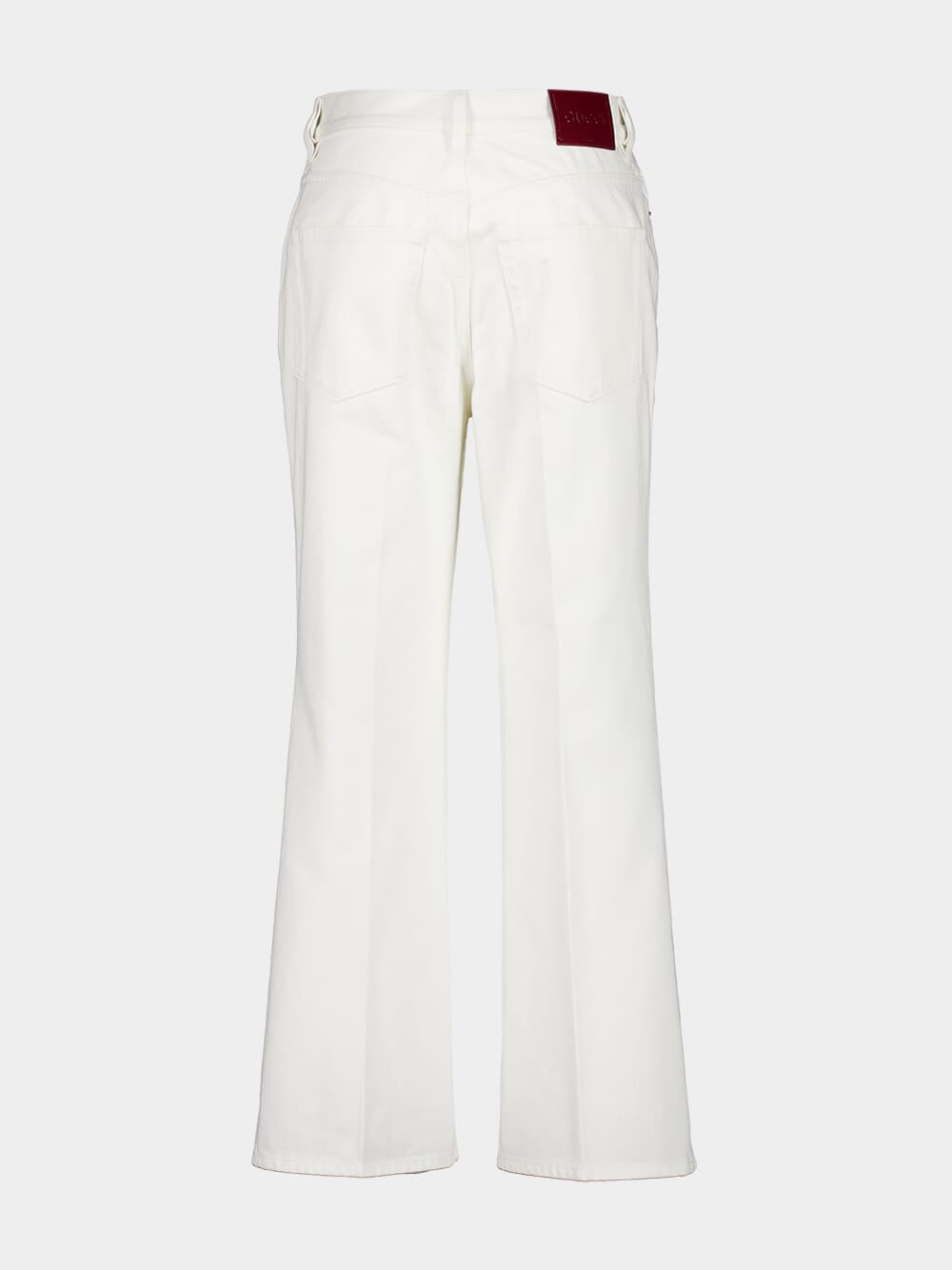 White Flared Trumpet Jeans
