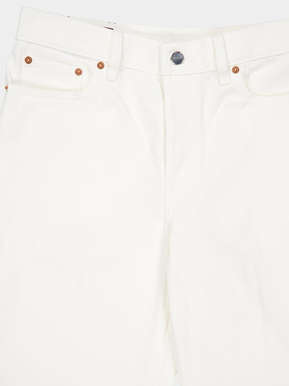 White Flared Trumpet Jeans