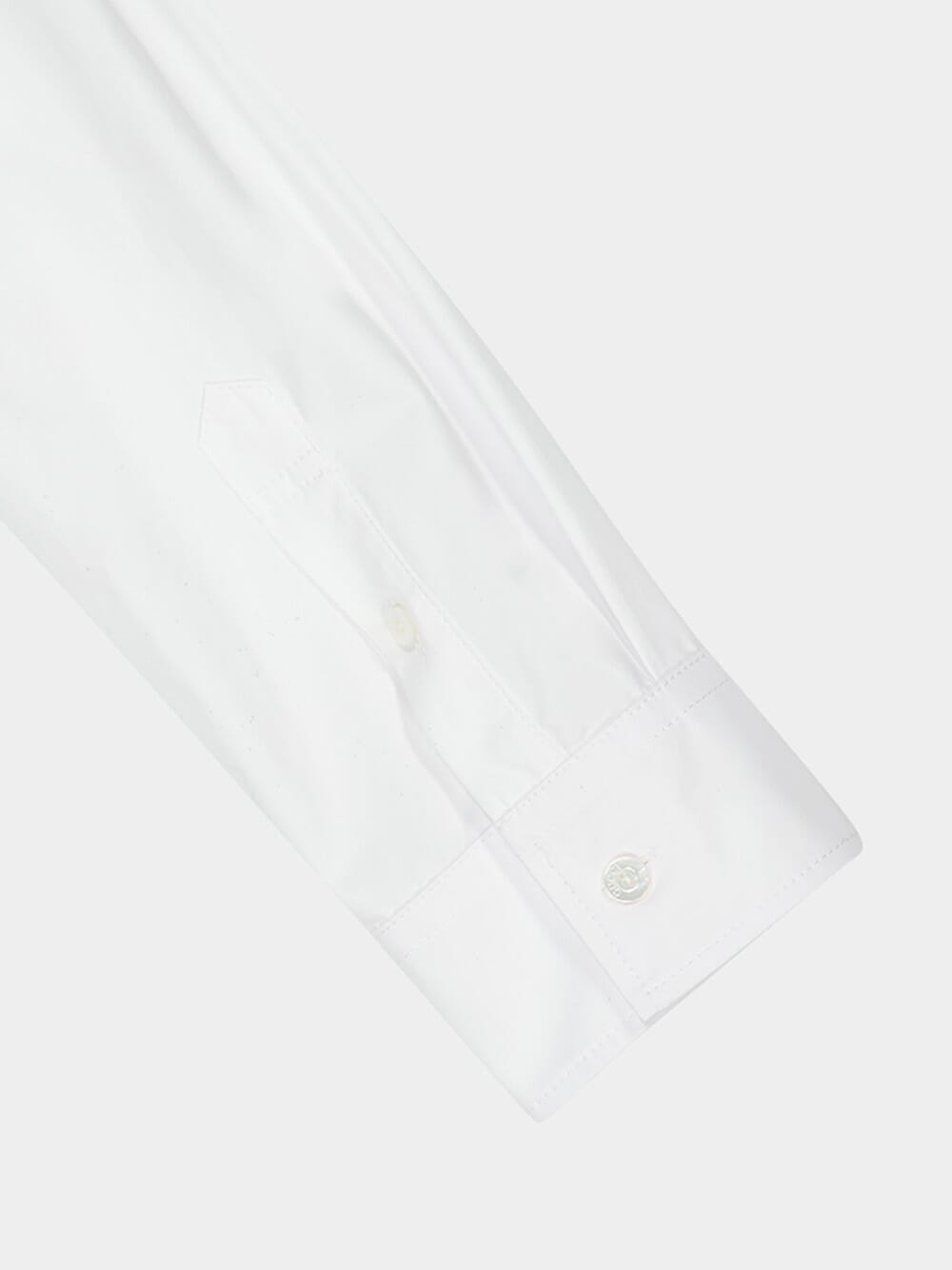 White Shirt Dress with Horsebit Detail
