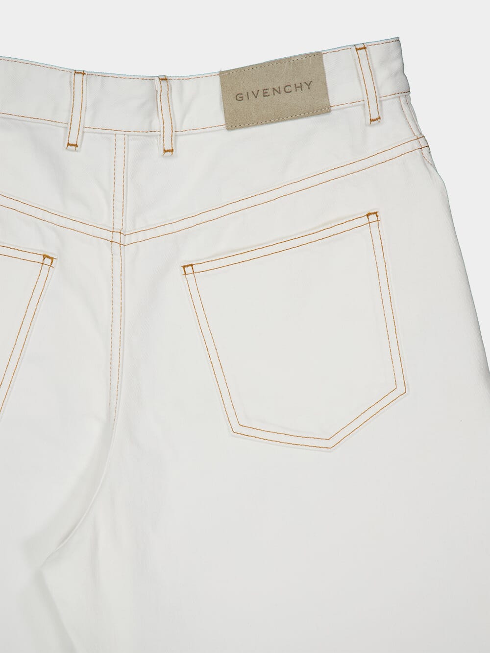 White Relaxed Fit Denim Jeans
