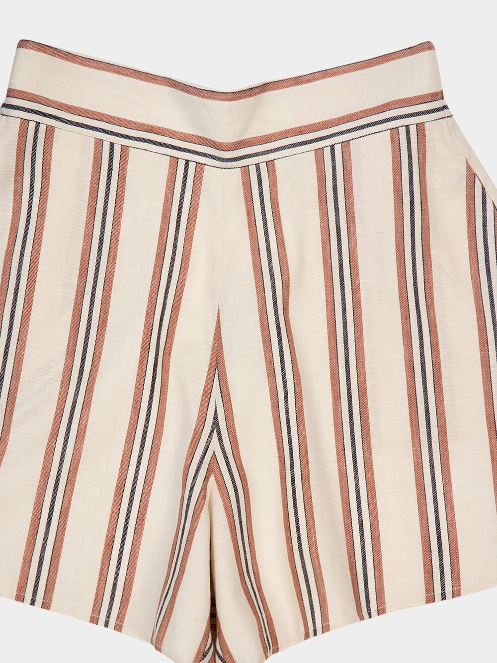 Calcita Linen Striped Shorts