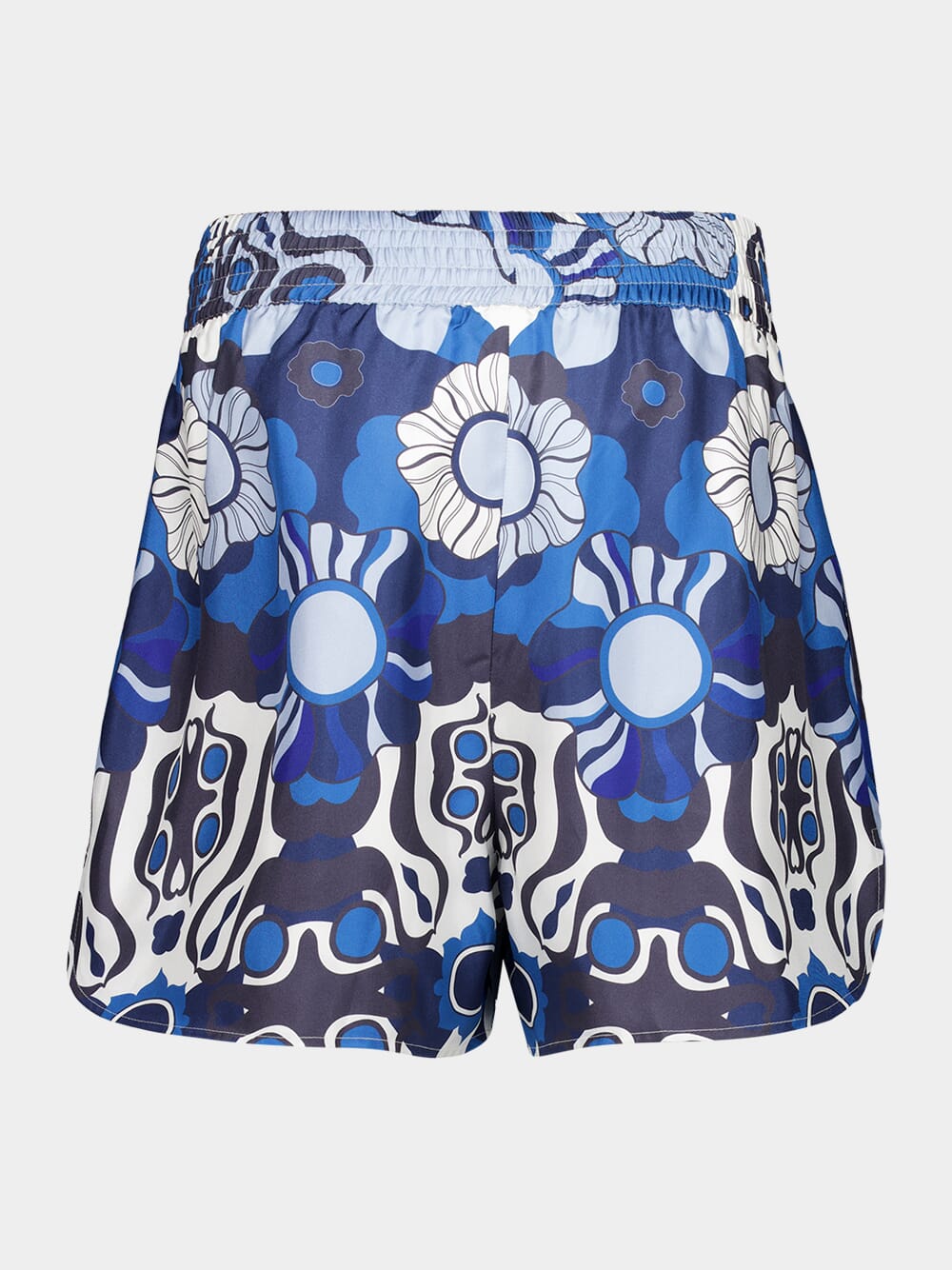 Calcita Flora Mix Printed Silk Twill Shorts
