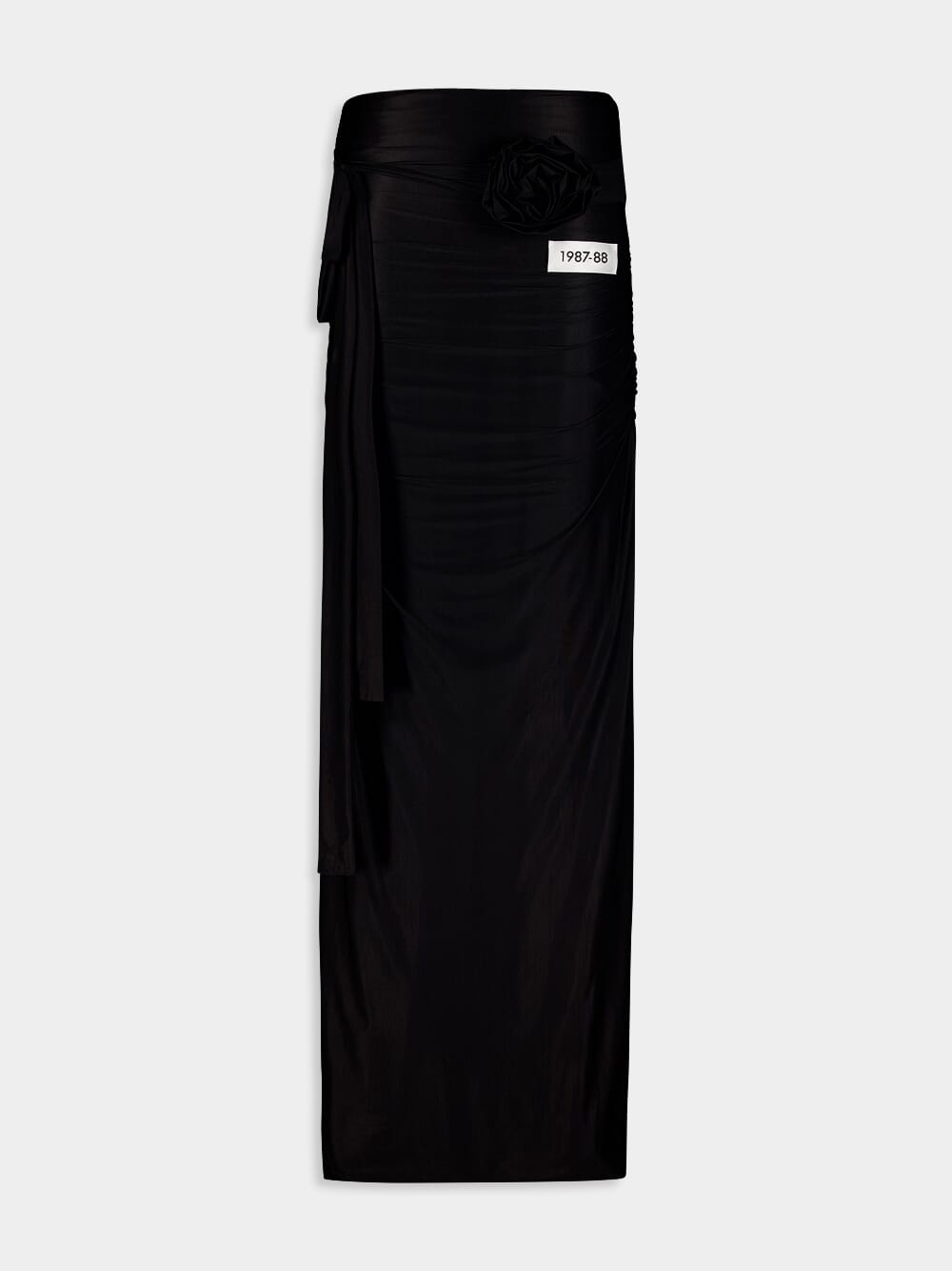 X KIM Belted Jersey Skirt