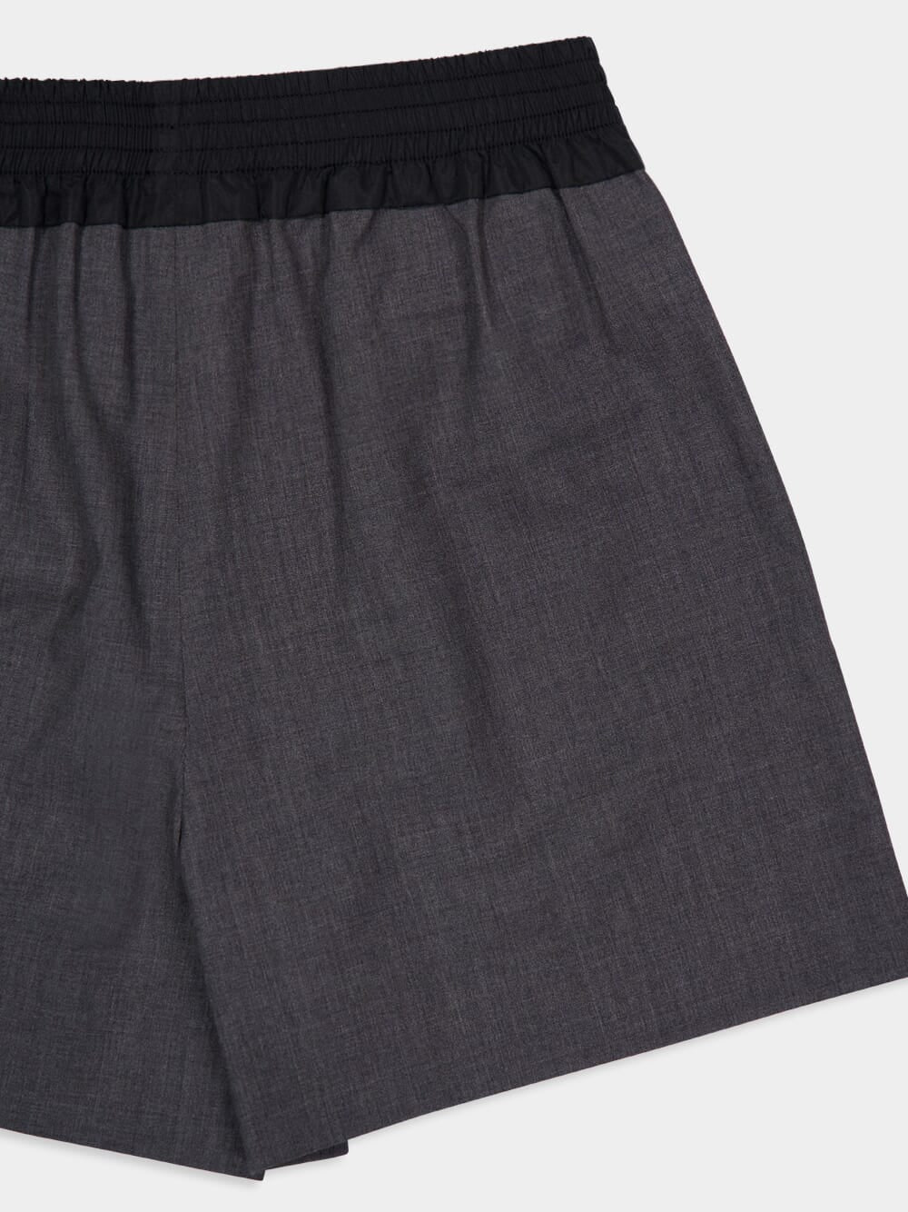 Ardesia Grey Superfine Wool Shorts