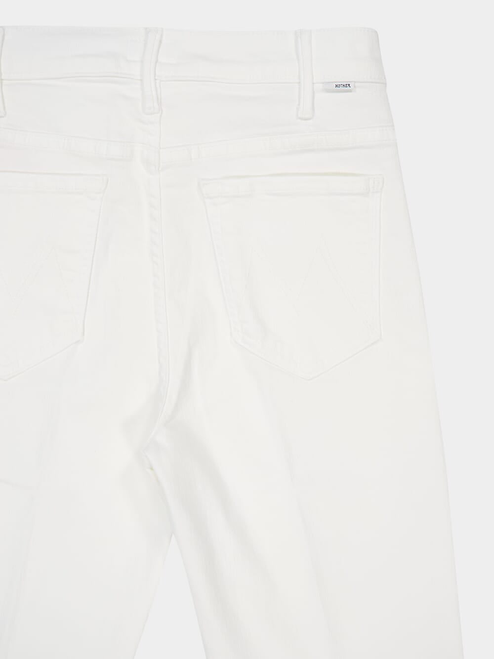 The Lil Hustler Ankle Fray White Jeans