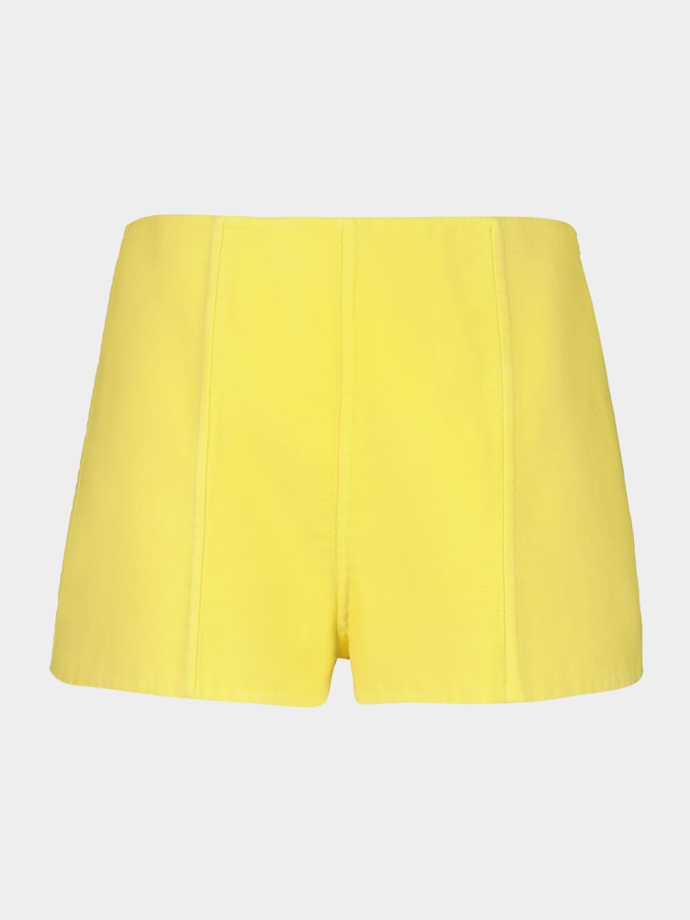 Yellow Double Cotton Shorts