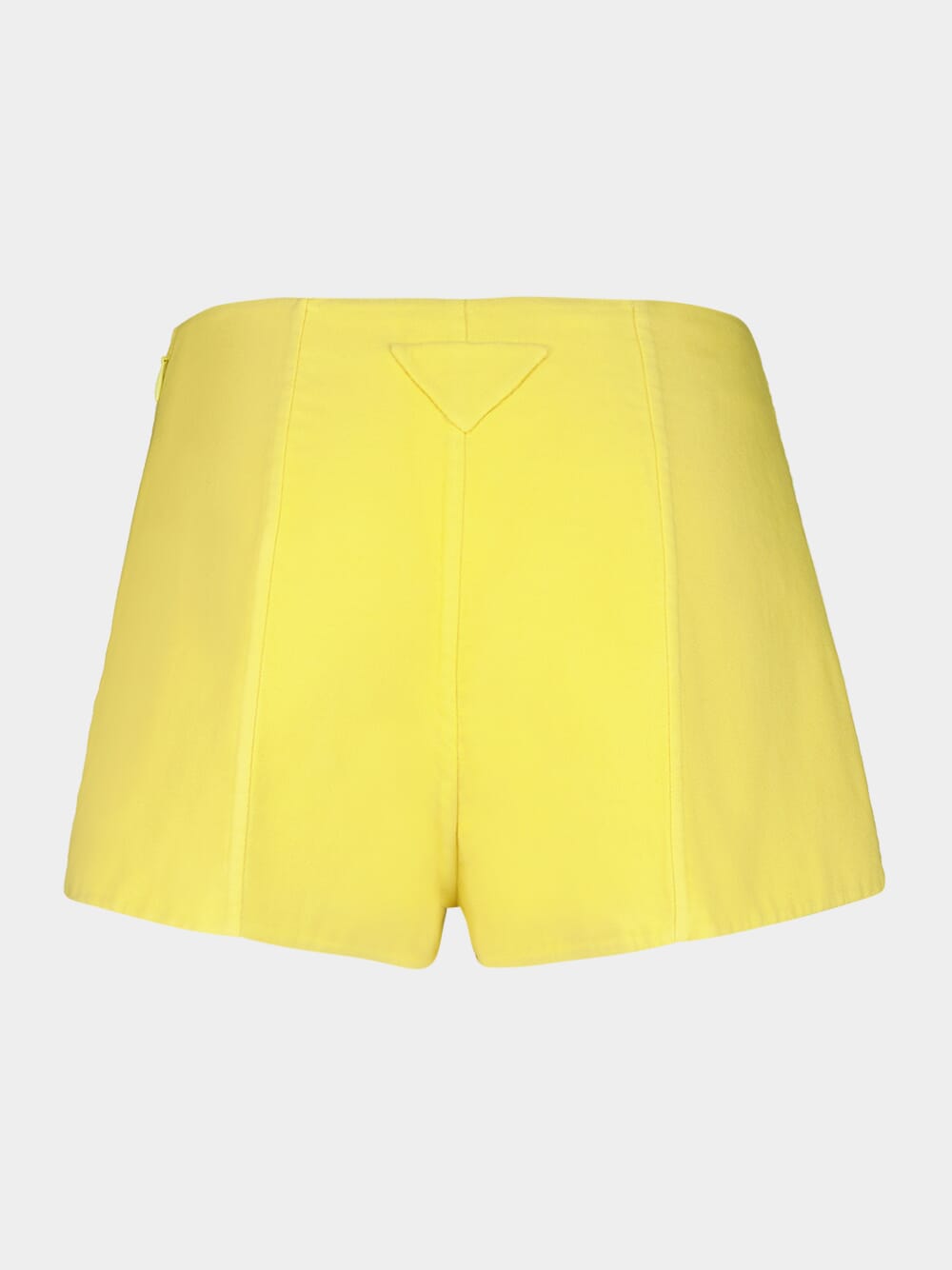 Yellow Double Cotton Shorts