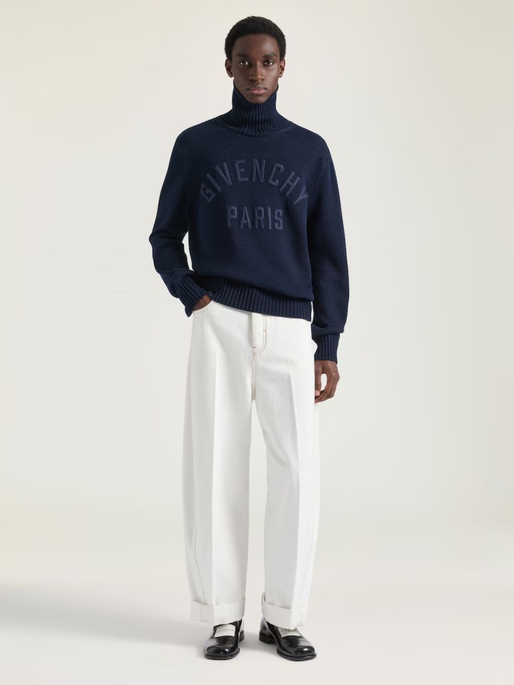 White Relaxed Fit Denim Jeans