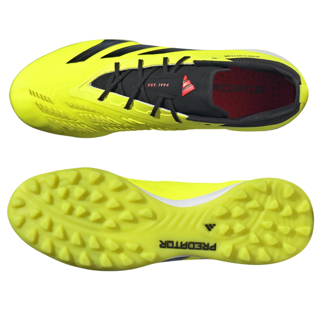 Chuteira Society Adidas Predator 24 Lowcut Elite TF Energy Citrus