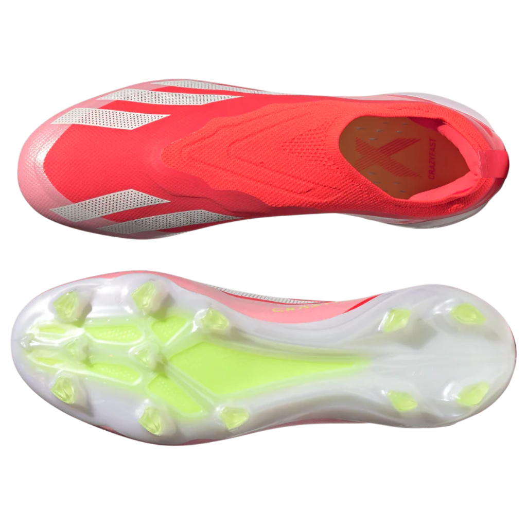 Chuteira de Campo Adidas X Crazyfast.1 FG Laceless Energy Citrus