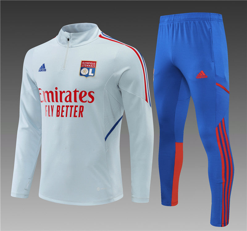 Olympique Lyon 23/24 - Fato de Treino 1/2 Zip