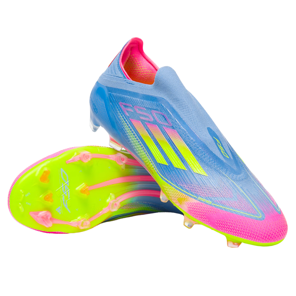 Chuteira de campo Adidas F50 Elite Laceless FG Celestial Victory