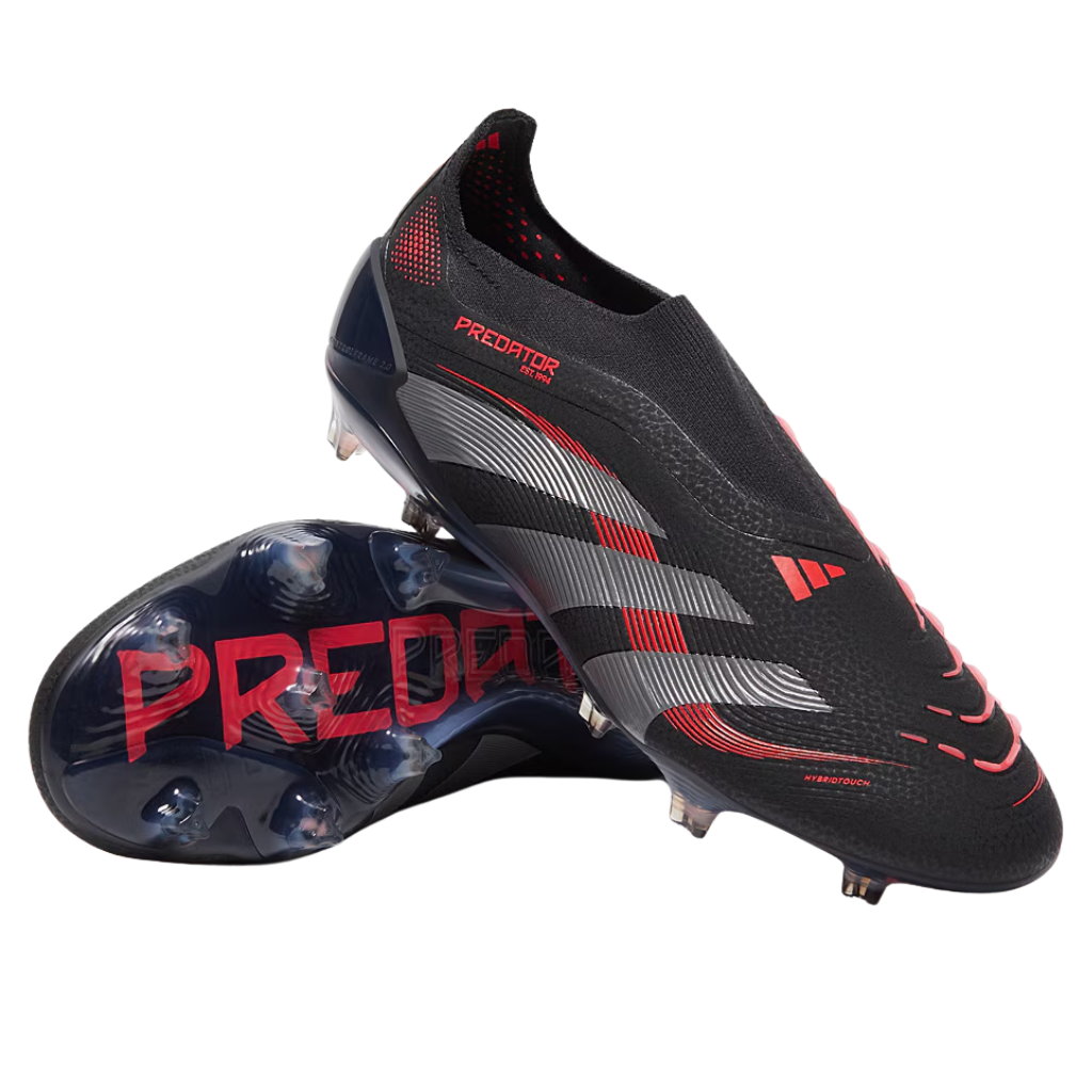 Chuteira de campo Adidas Predator 25 Laceless FG Stealth Victory