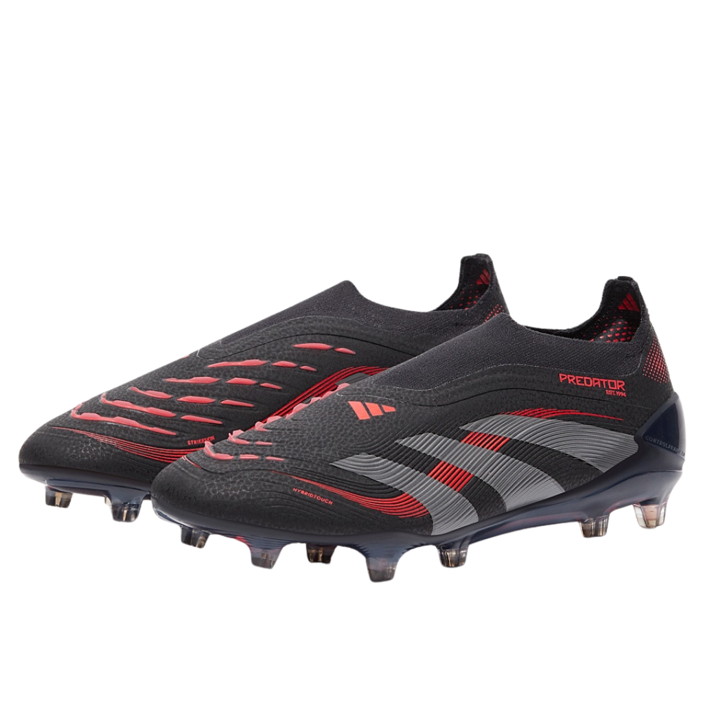 Chuteira de campo Adidas Predator 25 Laceless FG Stealth Victory
