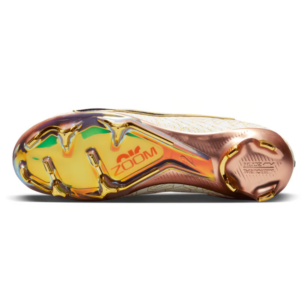 Chuteira de Campo Nike Zoom Mercurial Vapor 15 Elite FG United Golden