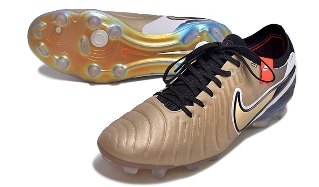 Chuteira de Campo Nike Tiempo Legend 10 Elite FG Golden Touch