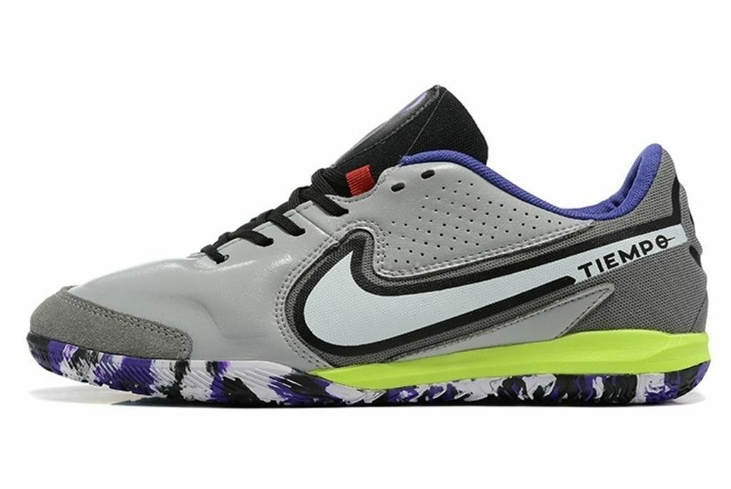 Chuteira de Futsal Nike Tiempo Legend 9 Pro IC Cinza/Roxo