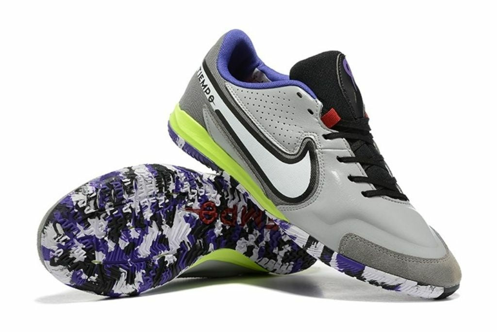 Chuteira de Futsal Nike Tiempo Legend 9 Pro IC Cinza/Roxo