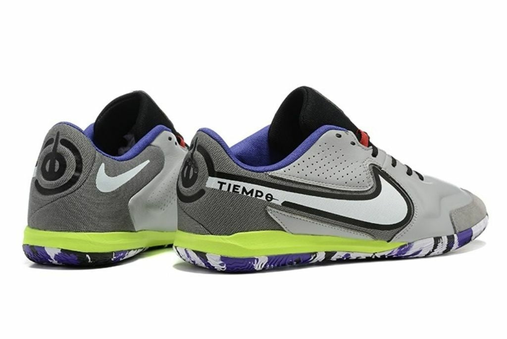 Chuteira de Futsal Nike Tiempo Legend 9 Pro IC Cinza/Roxo