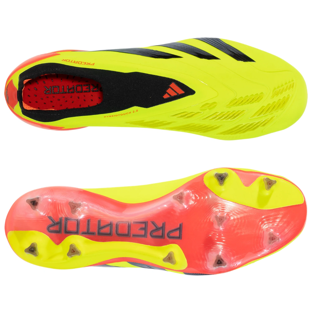 Chuteira de campo Adidas Predator 24 Laceless FG Energy Citrus
