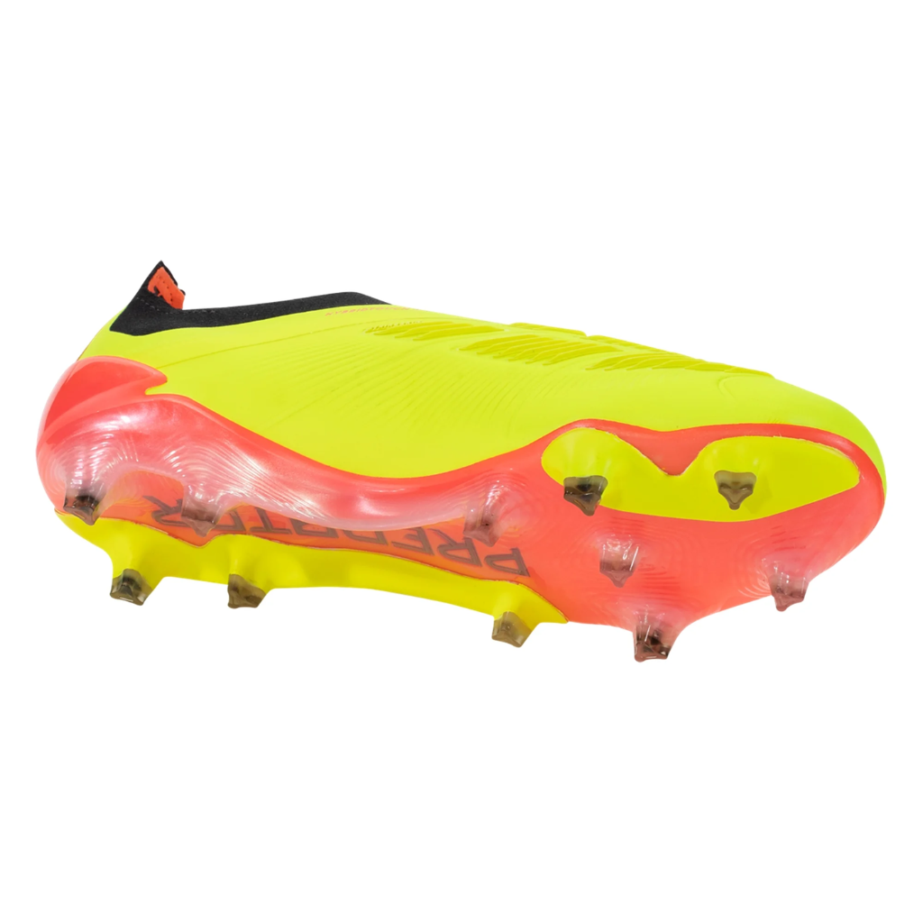 Chuteira de campo Adidas Predator 24 Laceless FG Energy Citrus