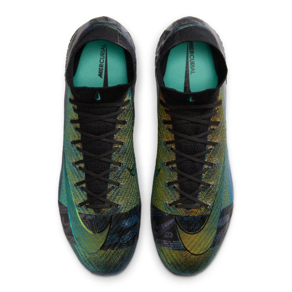 Chuteira de Campo Nike Zoom Mercurial Superfly 10 Elite SE FG Cosmic Speed
