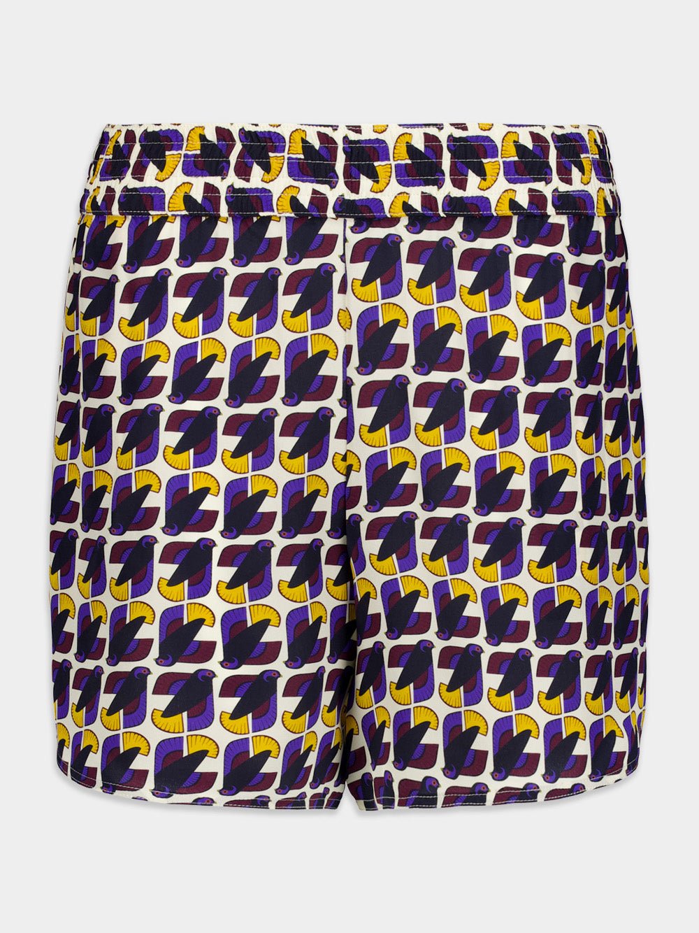 Bronzita Printed Silk Shorts