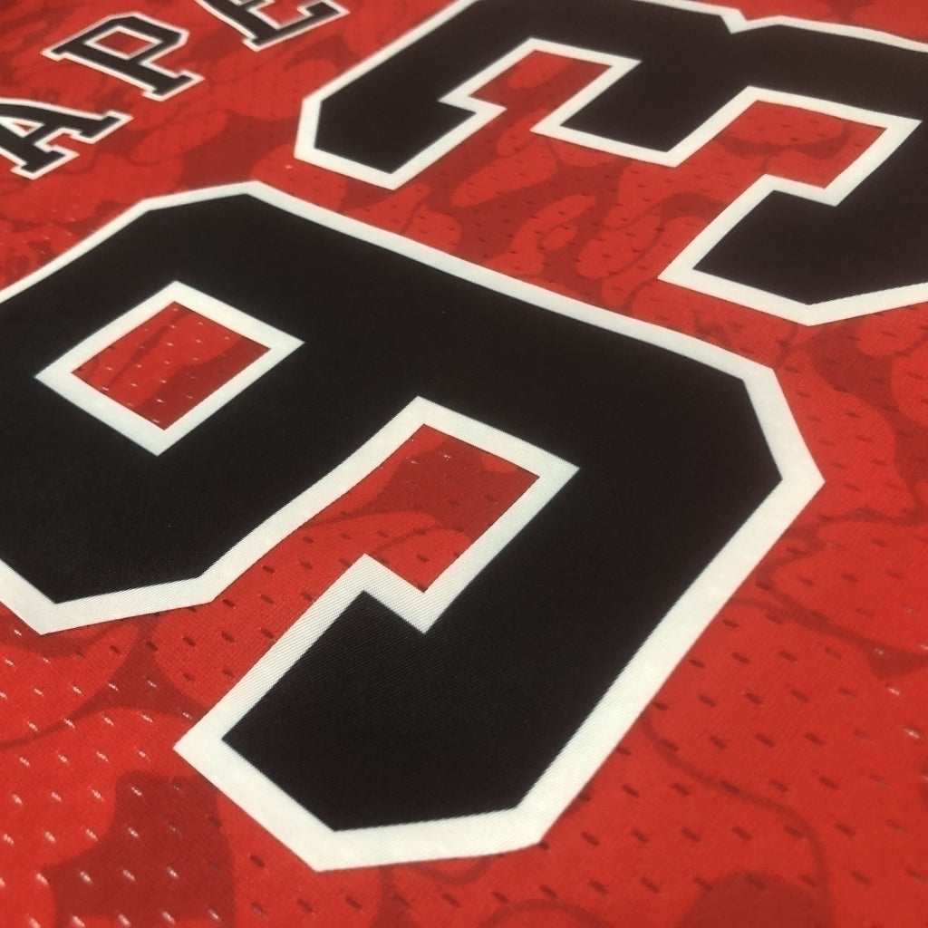 Regata Chicago Bulls BAPE X Mitchell & Ness 1997/98 ABC Vermelha