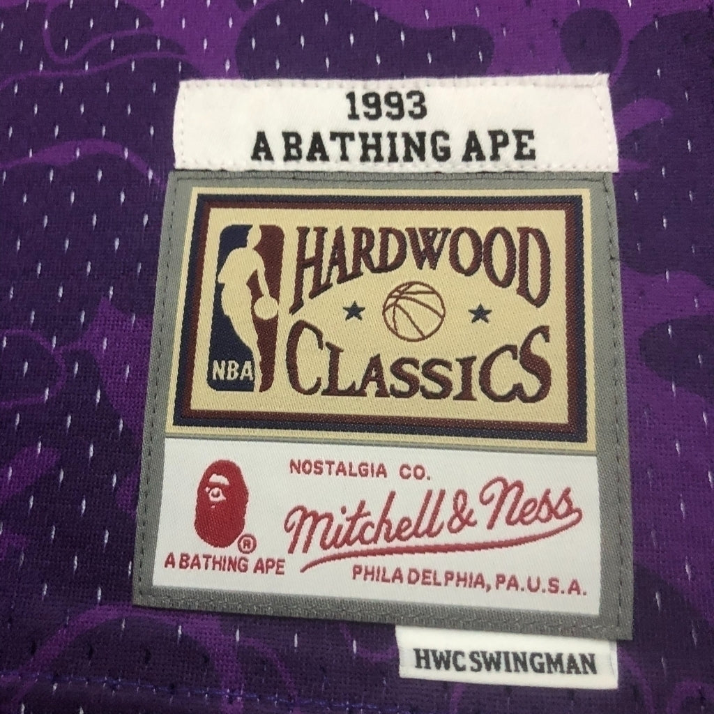 Regata Los Angeles Lakers BAPE X Mitchell & Ness 1993 Roxa