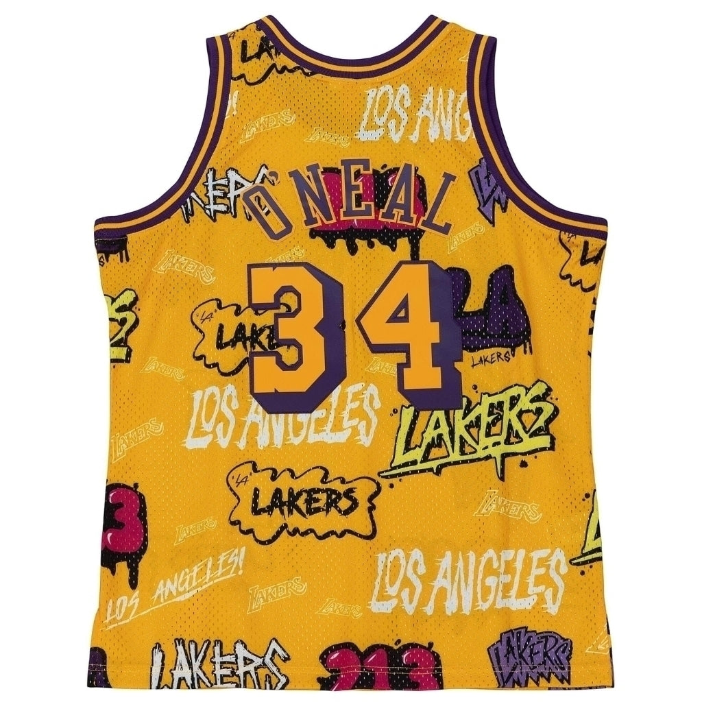 Regata Los Angeles Lakers Grafite Sticker Shaquille O'Neal 1996/97