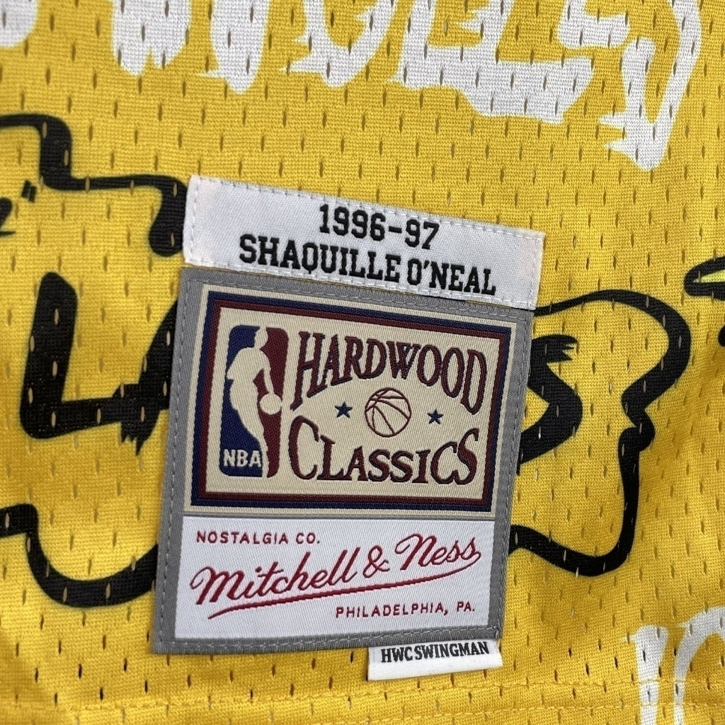 Regata Los Angeles Lakers Grafite Sticker Shaquille O'Neal 1996/97