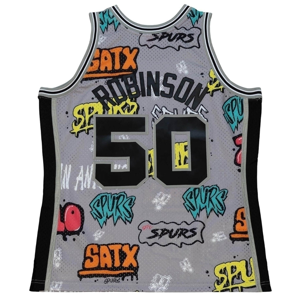 Regata San Antonio Spurs Grafite Sticker David Robinson 1998/99