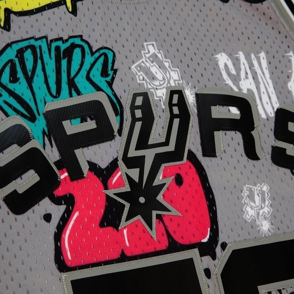 Regata San Antonio Spurs Grafite Sticker David Robinson 1998/99