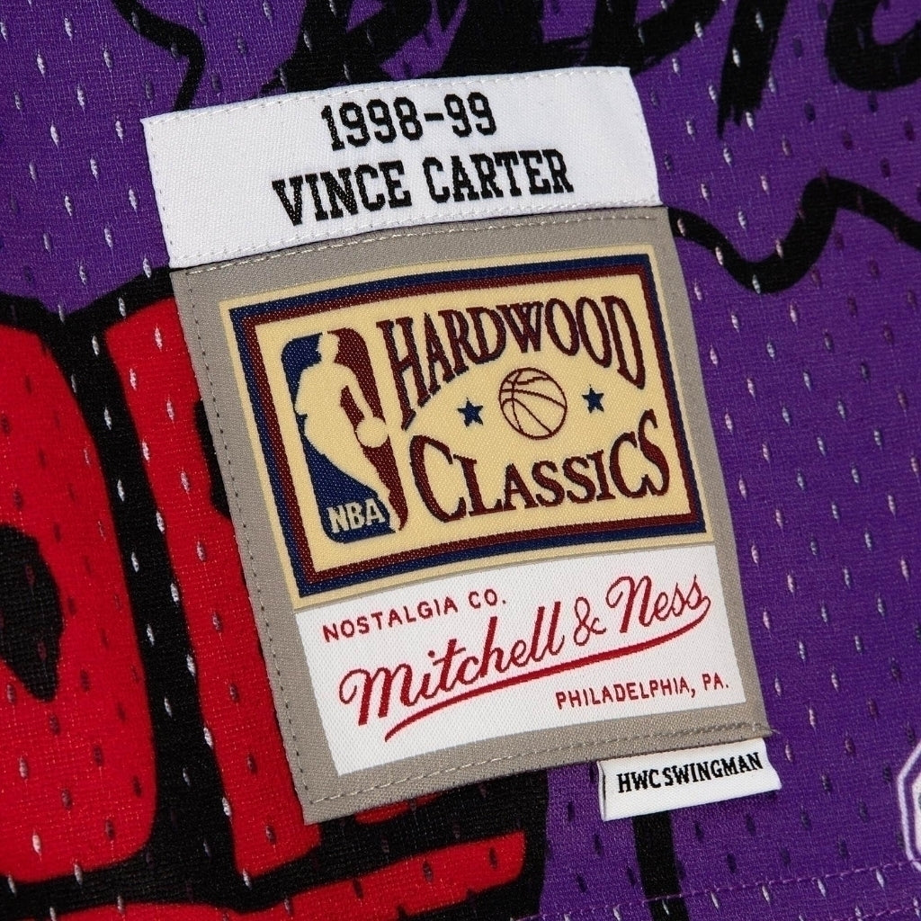 Regata Toronto Raptors Grafite Sticker Vince Carter 1998/99