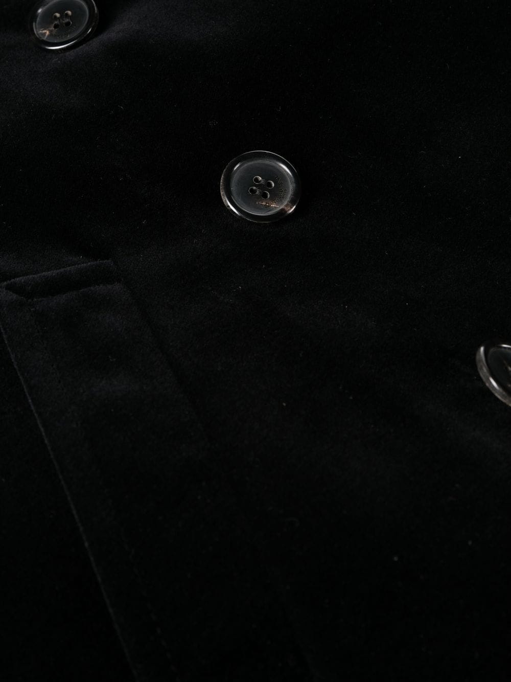 Velvet peacoat