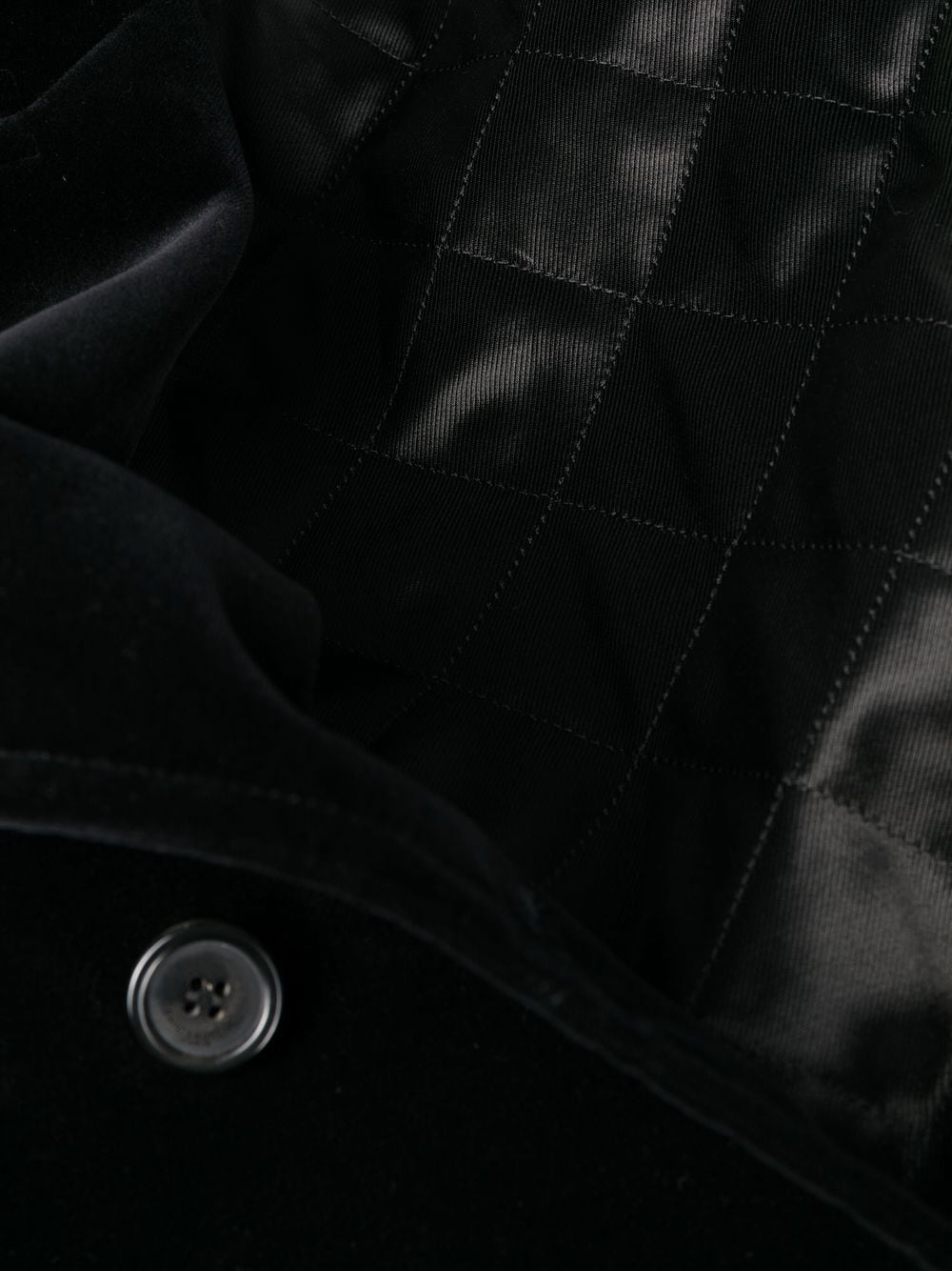 Velvet peacoat