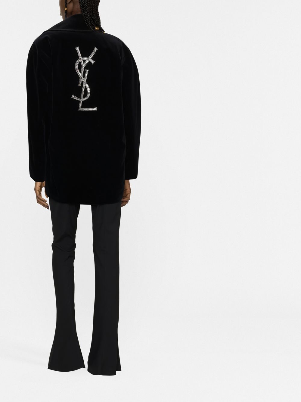 Velvet peacoat