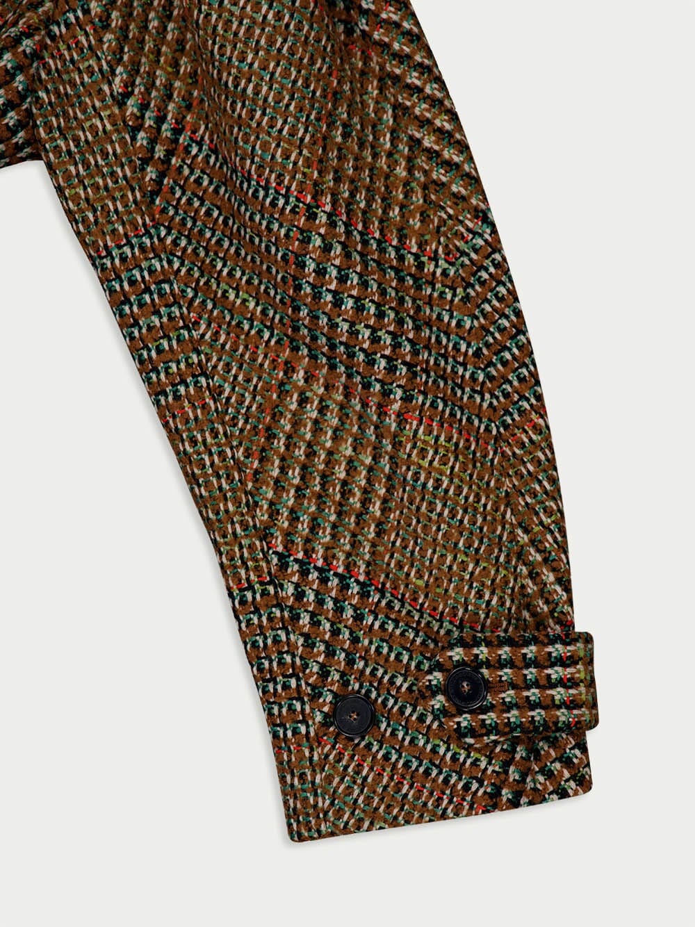 Tweed Belted Double-Breasted Coat