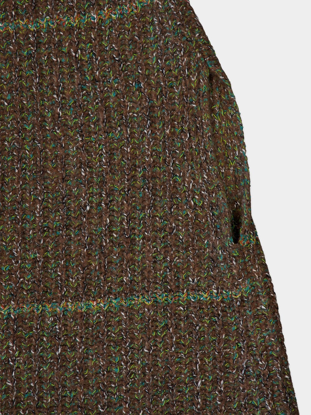 Tweed Knit Cape Coat