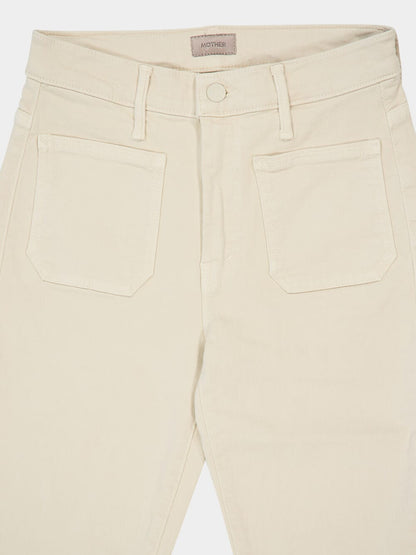 Wacky Khaki Patch Pocket Flared Jeans