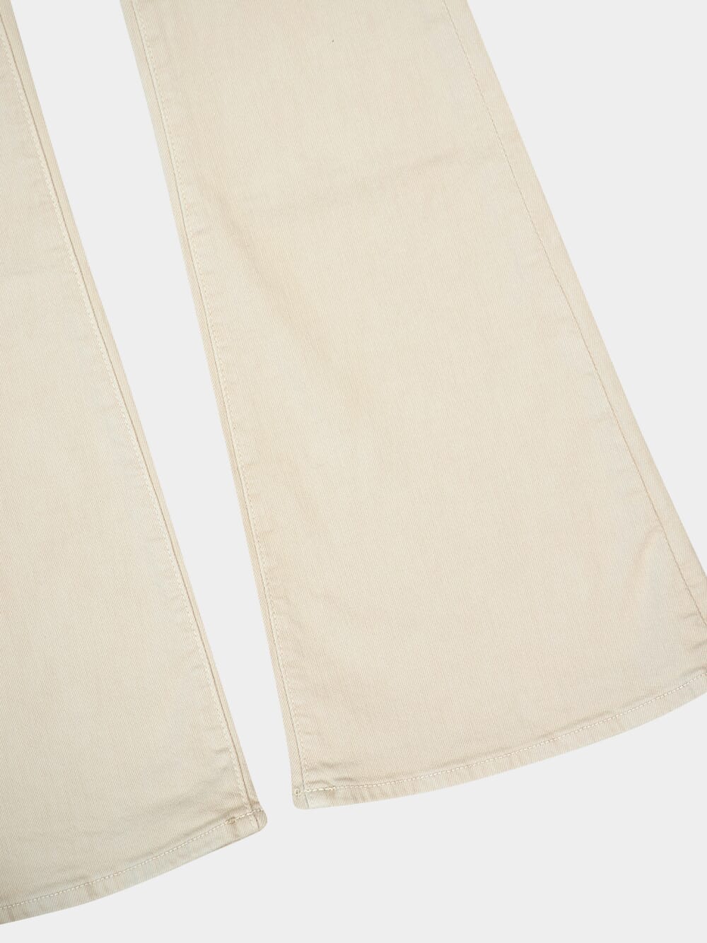Wacky Khaki Patch Pocket Flared Jeans