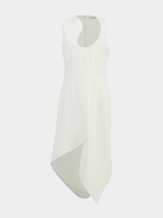 White Sleeveless Midi Dress