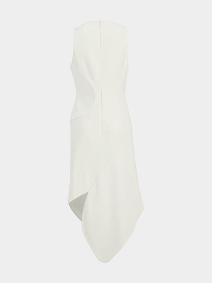 White Sleeveless Midi Dress