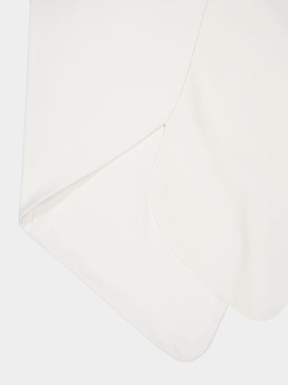 White Sleeveless Midi Dress
