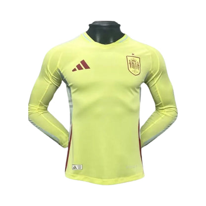 Espanha Alternativa 24/25 - Manga Comprida - Versão Jogador - Euro 2024