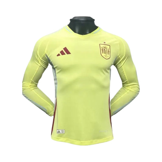 Espanha Alternativa 24/25 - Manga Comprida - Versão Jogador - Euro 2024